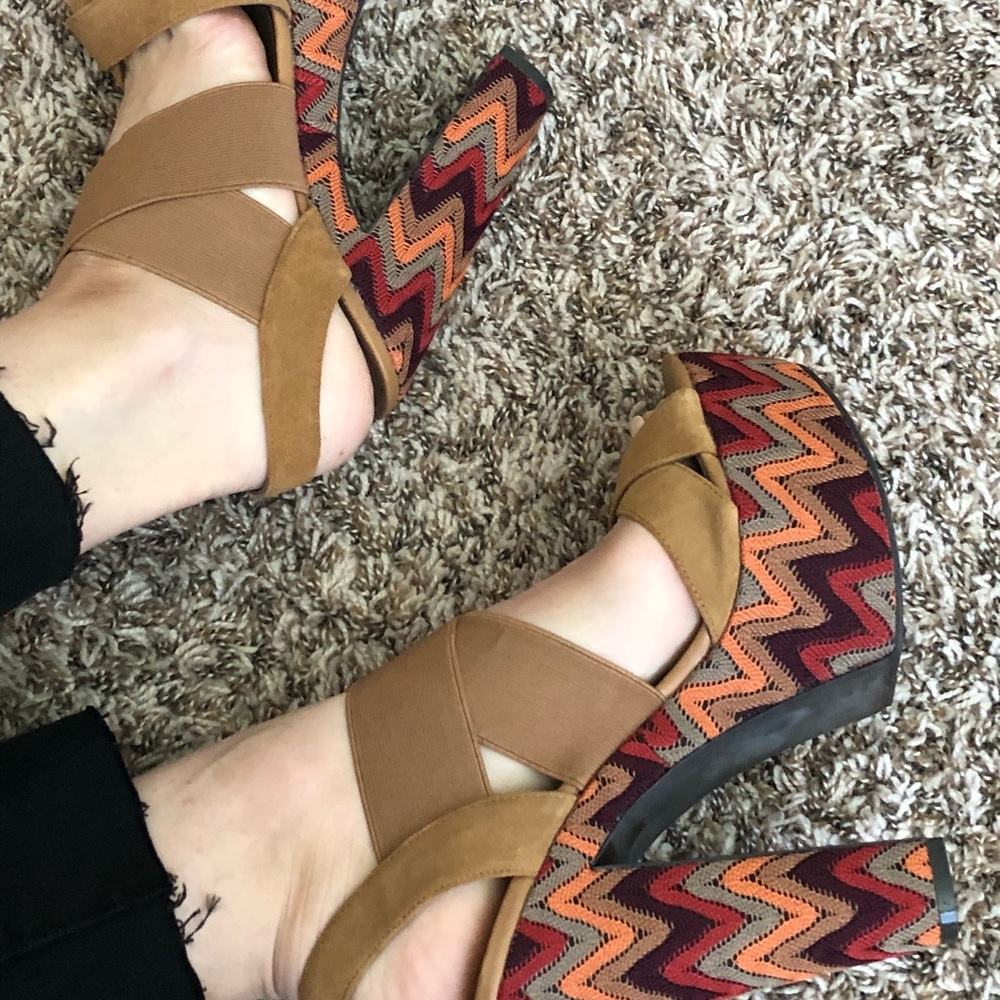 Fergie platform sandals